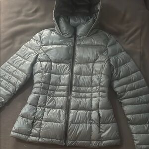 Women's Gray Puffer Jacket